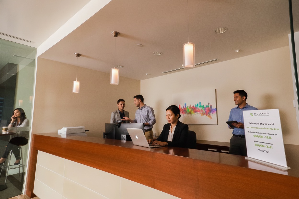 Coworking lounge at The City Centre